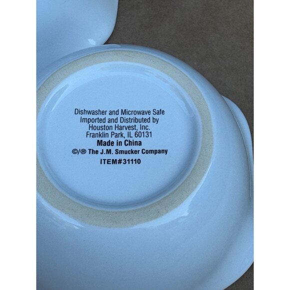 Smuckers Sundae Any Day White Ceramic Ice Cream Dessert Bowls Set Of 3 - Picture 5 of 5